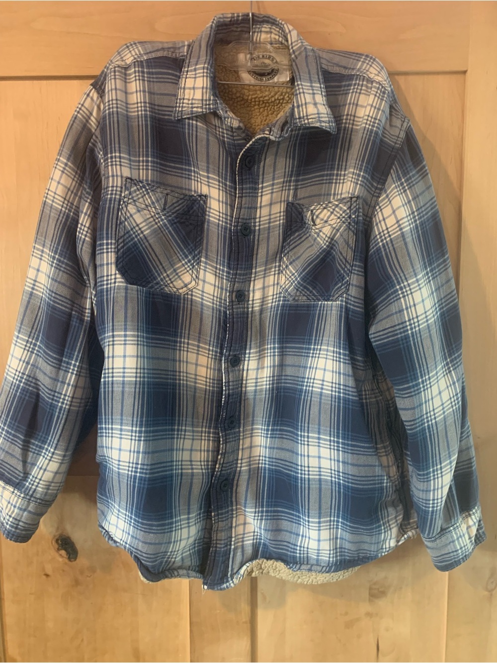 Men’s Blue Ridge Clothing Co. ( Wrangler ) Sherpa-Lined Plaid Shacket